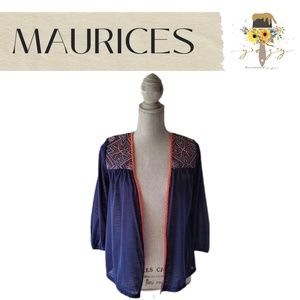 MAURICES Blue Cardigan XS